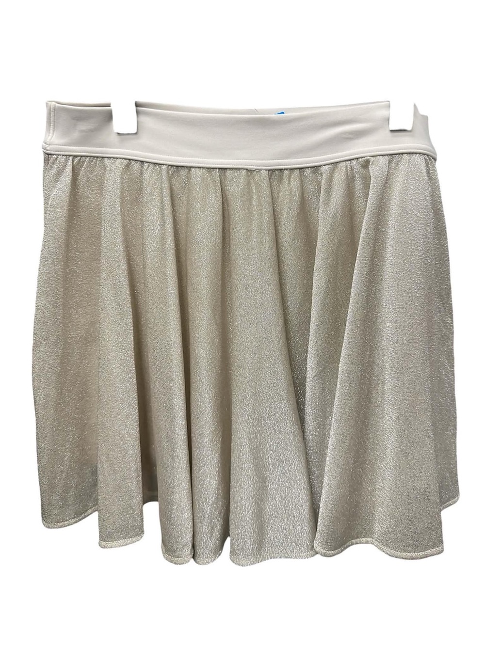 Offline By Aerie Cream Shimmer Circle Skirt Size M
